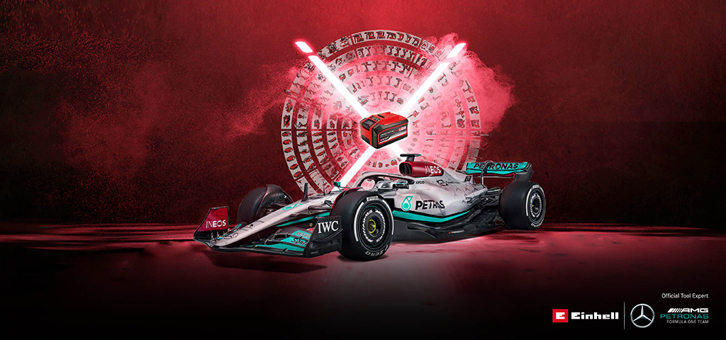 Einhell is a partner of Petronas F1 team