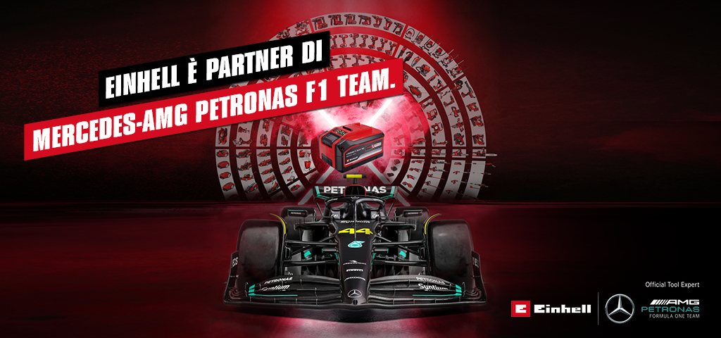 Einhell is a partner of Petronas F1 team
